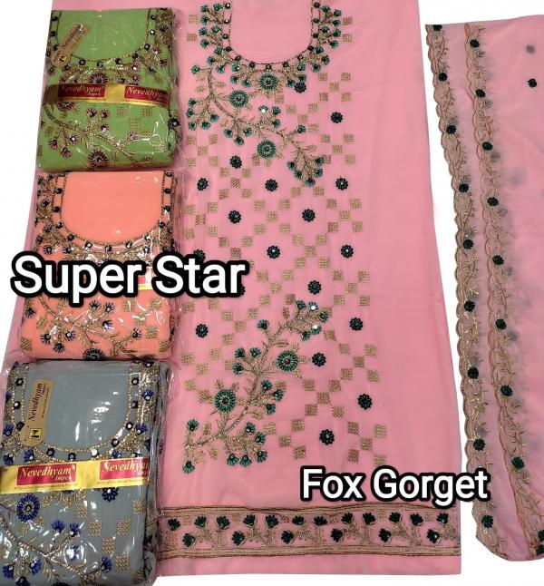 SuperStar Georgette Designer Exclisiive Dress Material
